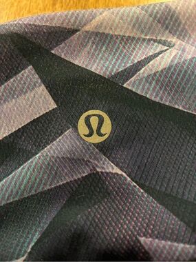 lululemon athletica Black Leggings with Geometric Waistband